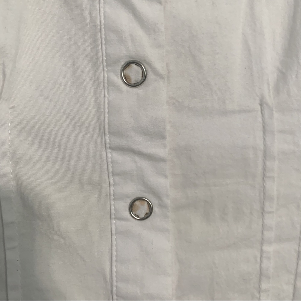Embellished Lace Back Button-up Bodice Top - Picture 8 of 8
